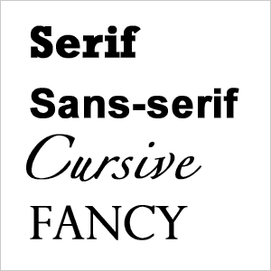 Website Fonts