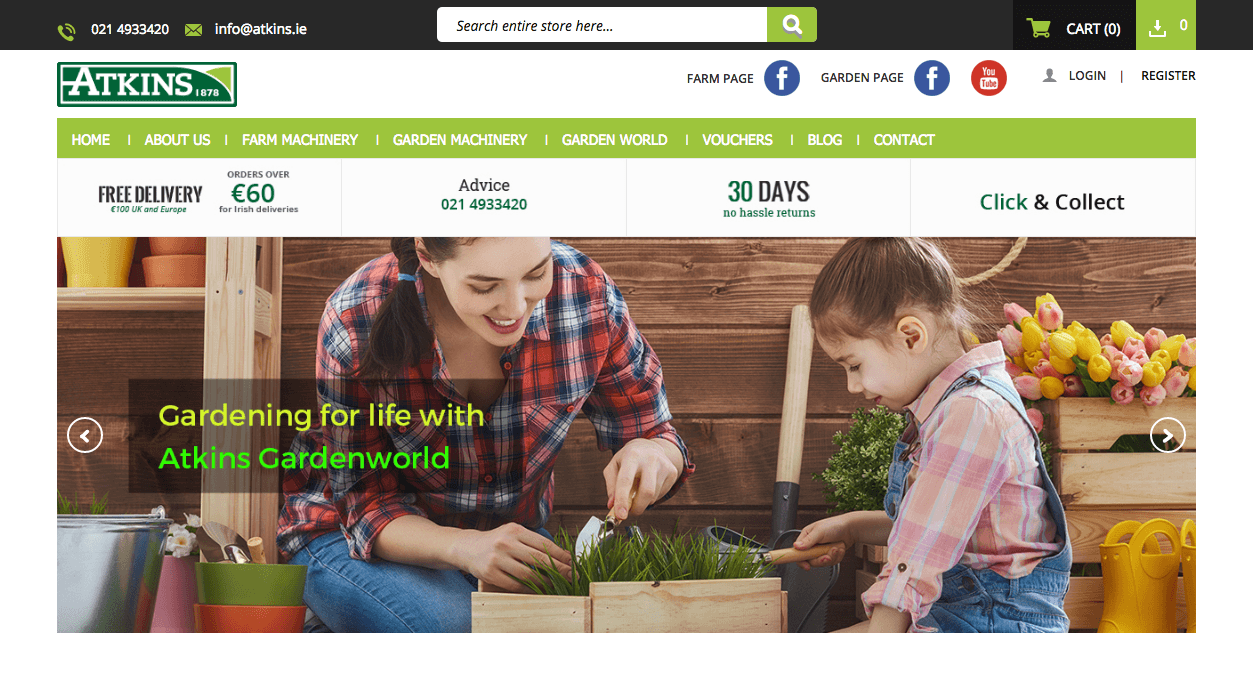 Web Design Cork Atkins Website