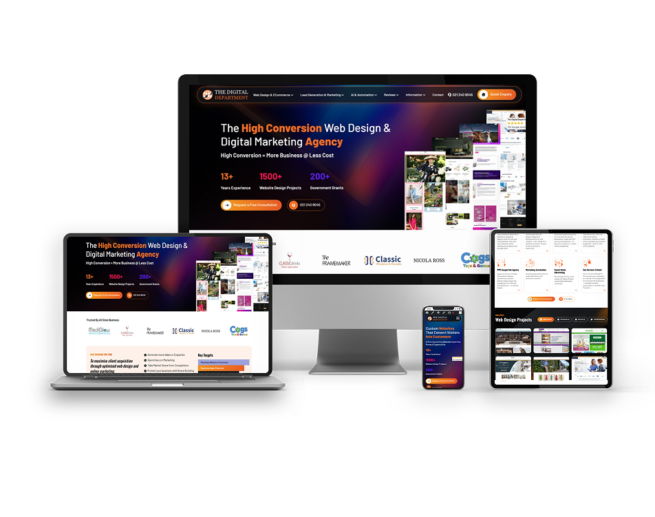 Web design Ireland — high conversion websites for Irish businesses — The Digital Department